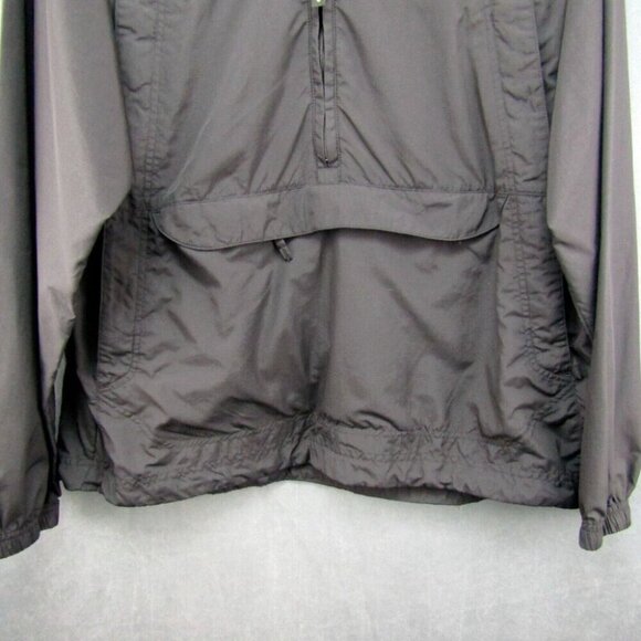 REI Black 1/4 Zip Pullover Jacket Unisex Size M Hooded Rain Lightweight Vented - Picture 3 of 10